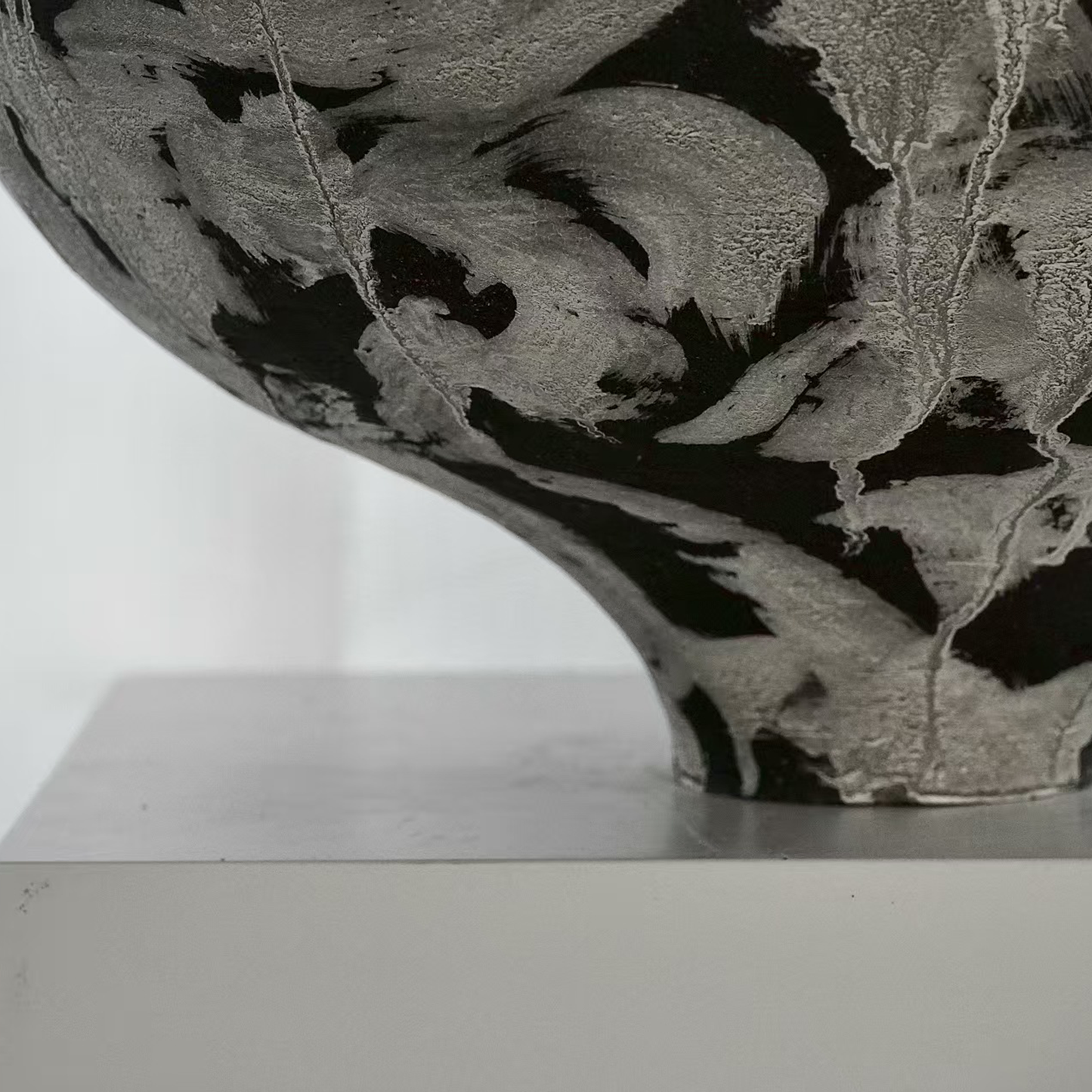 Silver Brushstroke Vase